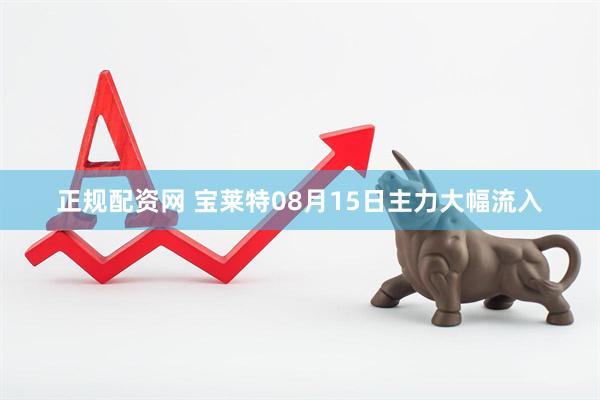 正规配资网 宝莱特08月15日主力大幅流入