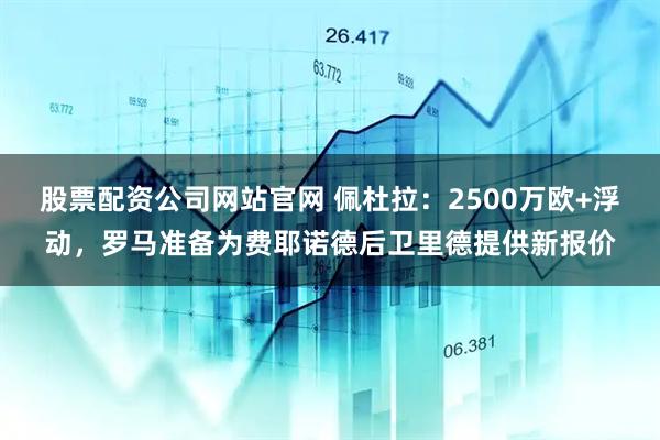 股票配资公司网站官网 佩杜拉：2500万欧+浮动，罗马准备为费耶诺德后卫里德提供新报价